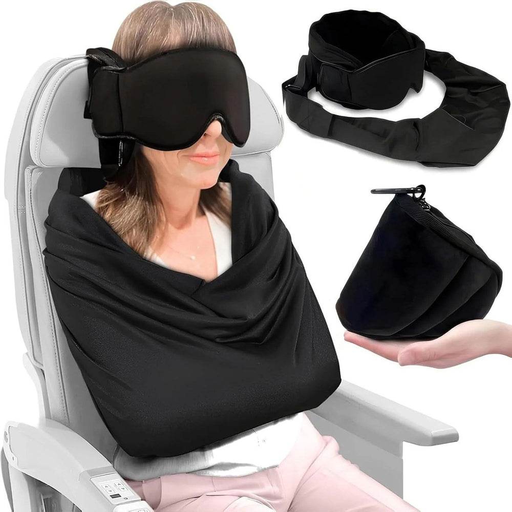 The 3-in-1 set: eye mask, head support and arm sling